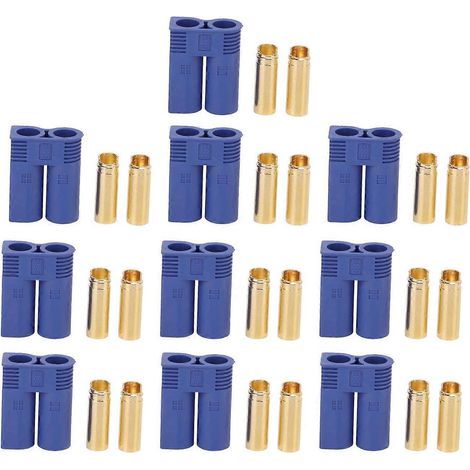 10 Stück 13.025 EC5 Batteriestecker, stabile und hochpräzise EC5-Buchse für elektronische Prüfgeräte