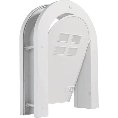 Uniquely shaped indoor cat door, pet door, lockable door for dogs and cats up to 150 cm, easy and secure installation, ideal for... (1/5)