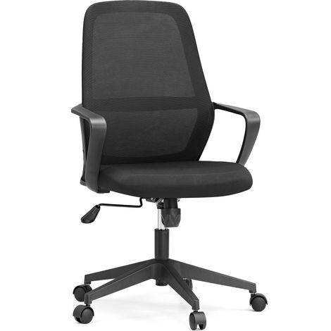 Bürostuhl / Drehstuhl EXPLORER Netzstoff / Sitz Stoff schwarz mybuero (1/5)