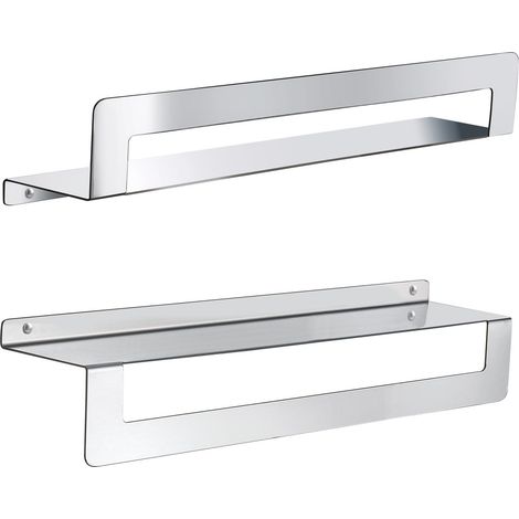 Étagère De Douche Porte-Objets Avec Porte-Serviettes 50 Cm Chromée  Camelia