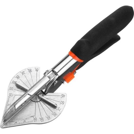 Cisaille à Onglet à Angle 45 ° -135 °, Multi Angles Cisaille à Onglet, Cisaille d’Angle à Mitre, Ciseaux à Goulotte Multifonction (1/5)