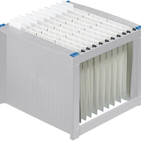 Helit Contenitore per cartelle sospese H6110084 Grigio luminescente, Blu 1 pz. (1/3)