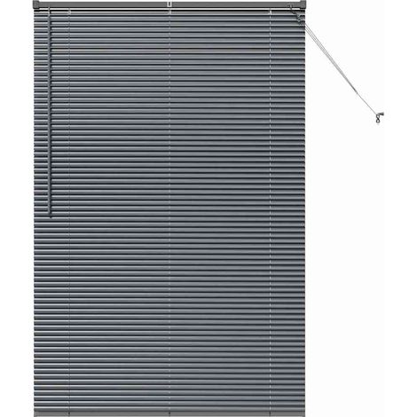 Maison Exclusive - Persianas venecianas Manual Gris oscuro 175 x