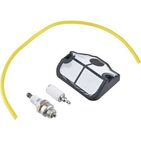 Filtre à air et tuyau de carburant et bougie d'allumage pour Husqvarna 36 41 136 LE 141 LE 137 E 142 E tronçonneuse--