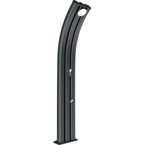 Doccia Solare da Giardino 75L Miscelatore e Lavapiedi Arkema Energy Pro Grigio Antracite