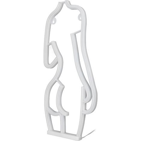 Néon LED « Femme nue » - Décoration murale pour bars, karaokés et soirées - Alimentation USB ou piles - Lumière rose (1/5)