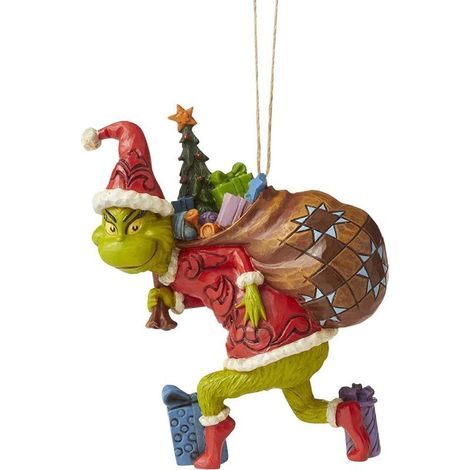 Figurine de Noël en résine verte, pendentif décoratif pour sapin de Noël, cadeau idéal pour les fêtes. (1/5)