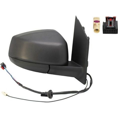 Rétroviseur électrique droit noir chauffant avec antenne Volkswagen Caddy 5 (SB-SK) depuis 2021