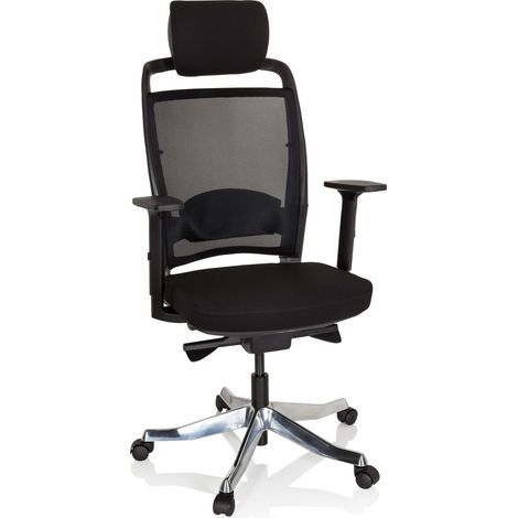Siège de bureau de qualité professionnelle IKAST I Noir hjh OFFICE