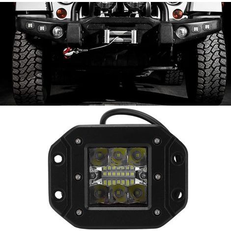 Faro LED da 42 W, 5 pollici, IP67, lente spot/flood 4D, universale per UTV/ATV, fendinebbia (1/5)