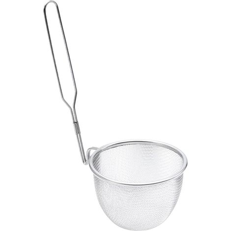 Panier à Pâtes en Acier Inoxydable, Design Ergonomique, Poignée Antidérapante, Passoire à Nouilles pour Raviolis et Pâtes (1/5)