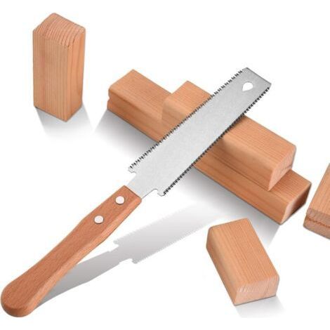 Scie japonaise, Petite scie a bois, lame flexible de 15,2 cm double tranchant manuels, loisirs, bricolage, scie japonaise menuisier tranchants et légers- (1/5)