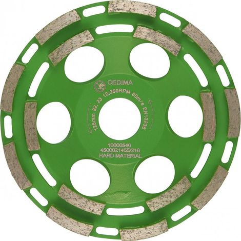 Bandeja diamantado EC 73 125mm, 30x7x6,5mm Cedima
