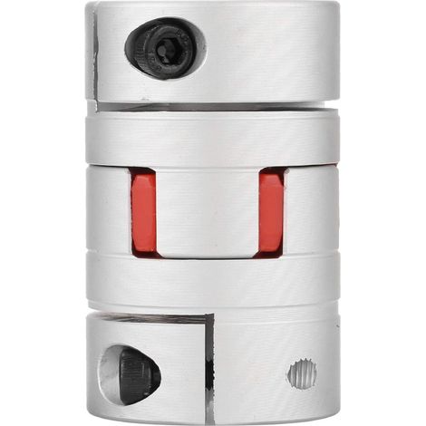 Coupleur flexible, accouplement d'arbre OD40mm x L66mm CNC connecteur de coupleur de moteur pas à pas pour servomoteur pas à pas (15  15mm) (1/5)