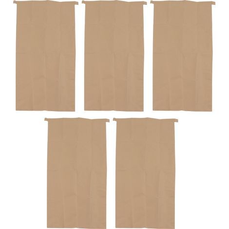 Gewebter Beutel aus Verbundkraftpapier, wasserdicht, 100 x 50 cm, Aufbewahrungsbeutel für Laub für Haus, Garten, Terrasse und Rasen. (1/4)