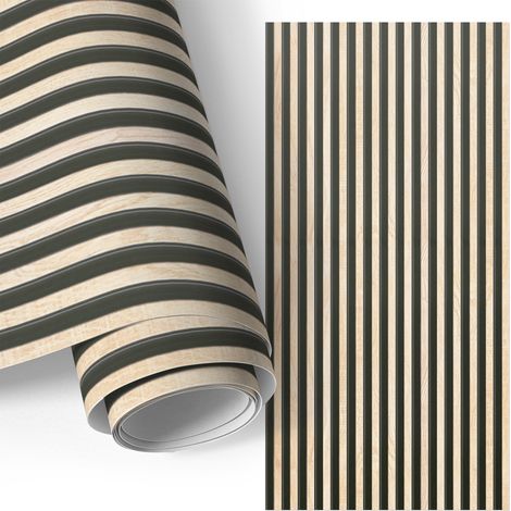 Klebefolie für Möbel - Möbelfolie - Selbstklebende - für Fensterbrett - Küchenschränke - Küchenfronten - Vertikale Streifen 50x100 cm