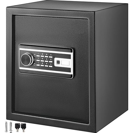 Mophorn-Safe, 1,7 Kubikfuß großer Geldtresor mit Fingerabdruckschloss und digitaler Tastatur, feuerfester Heimtresor mit abnehmbarer Ablage, wandmontierter Sicherheitstresor für Bargeld, Uhren
