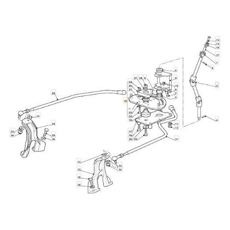 SETTORE STERZO KIT TC HE 10/11 ORIGINALE STIGA - 382735523/0