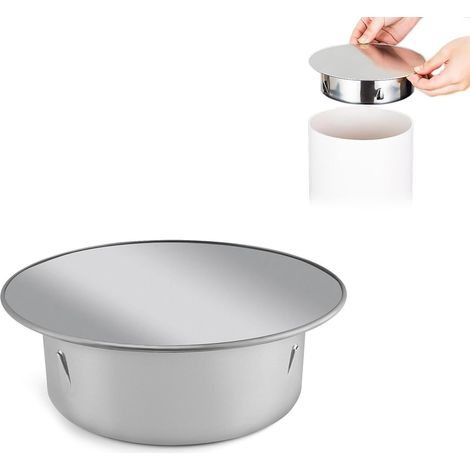 Couvercle de Trou de Cheminée, Bouchons de Cheminée en Acier Inoxydable, Bouchon Tuyau 100mm pour Tuyau Poêle Standard 100 mm Diamètre (1/5)