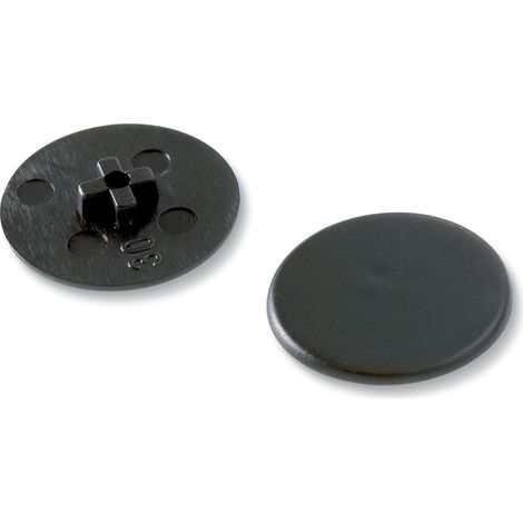 Caja de: 100 Uds. Tapa Excentrica Minifix 15 Antracita (1/4)