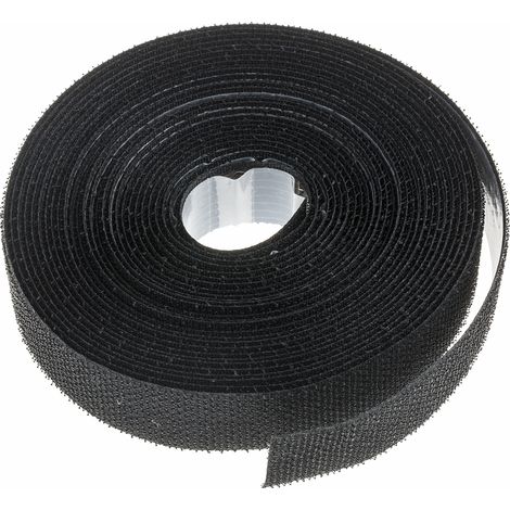 Ruban auto-agrippant RS PRO, 20mm x 5m, Noir ( Prix pour 1 )