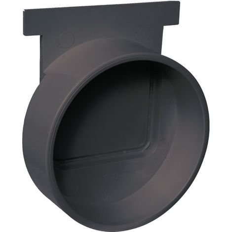Naissance fond noir pour caniveau PP PRATIKO EASY série 100 Bas - droite et gauche sortie Ø50 - First Plast