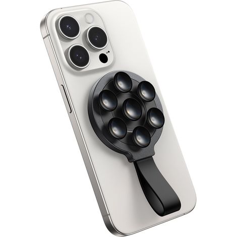 Support Téléphone à Ventouse – Magnétique, Douche, Voiture, Selfie, Création Vidéo (1/5)