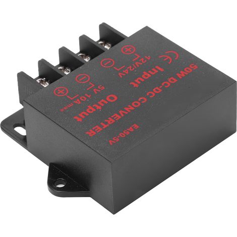 Convertisseur DC 24V/12V vers 5V 10A pour Enregistreur de Voiture et GPS