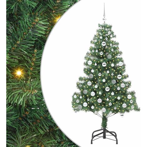 Weihnachtsbaum mit 300 LEDs mit Ständer Grün 180 cm PVC vidaXL (1/5)