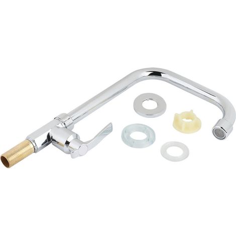 Crezuo G1/2" Küchenarmatur aus gebürstetem Aluminium für Kaltwasser