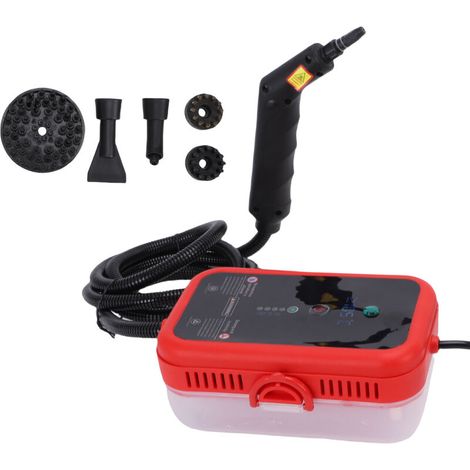 1600W portable steam cleaner with 105°C steam, high-temperature pressure cleaning brush heads for kitchen hoods, grills, furniture, bathrooms, cars, 230V deep EU plug (1/5)