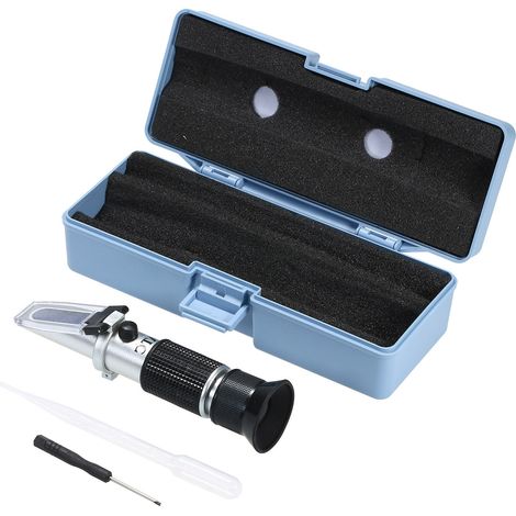 Réfractomètre de Concentration de sucre dans le vin, compteur d'alcool Portable, densimètre Brix ATC pour raisin, testeur optique de boissons (1/5)
