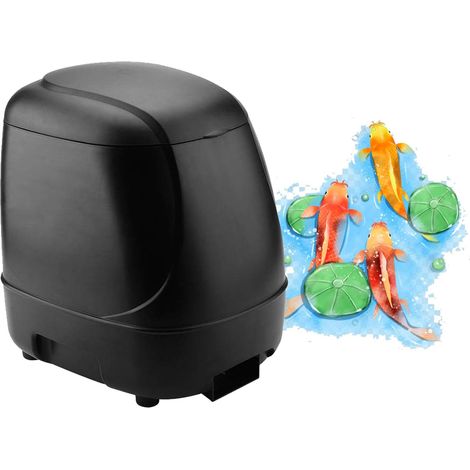 1 Distributeur nourriture poisson, 10L capacité, programmable 4 fois jour, granulés 2-9mm, bassin extérieur