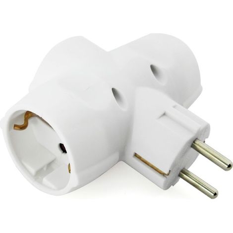 Clavija triple economica t/tl 16a 250v 4,8mm (retractilada) edm (old-153) (1/3)