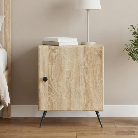 vidaXL Cabinet de chevet Chêne Sonoma 43 x 34,5 x 50 cm (1/5)
