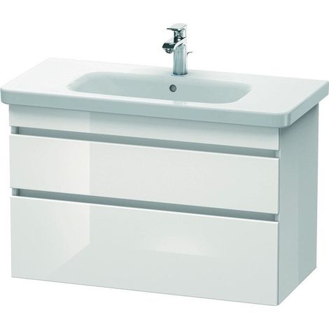 Duravit Waschtischunterbau DURASTYLE 448x930x610mm eiche schwarz / weiß matt (1/4)