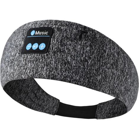 Bluetooth 5.0 Sportkopfhörer mit elastischem Kopfband und Reißverschluss für Laufen, Yoga und Fitness (1/5)