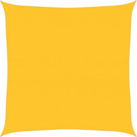 Maison Exclusive - Voile d'ombrage 160 g/m² carré jaune 6x6 m PEHD (1/5)