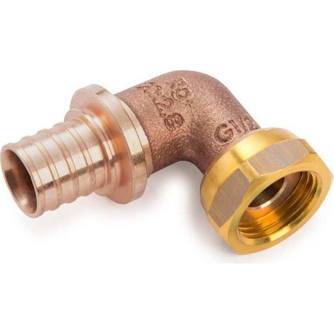 Rehau Winkelübergang Rautitan RXplus, 20mm x G 1/2", Rotguss