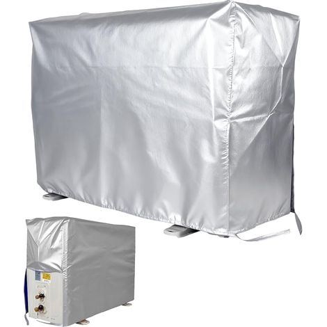 Housse de Climatiseur Imperméable,84x57x31cm,M,Pour Unité Extérieure 1.5P,Isolation Thermique Résistante,Neige Vent Poussière,Entretien Facile,Housse Climatiseur Exterieur Renforcée (1/5)