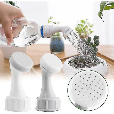 Set mit 2 Bewässerungsdüsen für Flaschen, Kunststoffsprinkler und Duschköpfe