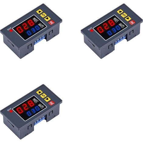 Contrôleur horaire programmable 3X T3231, 110-220 V CA, 2200 W (1/2)