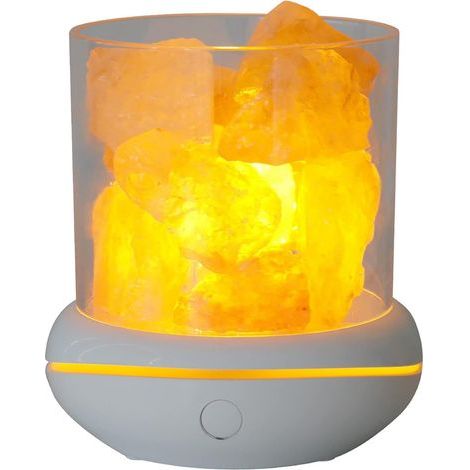 Diffuseur D'ArôMe Cristal Sel Pierre Veilleuse Brume Humidificateur USB Diffuseur D' Essentielle Humidificateur pour Voiture Maison (1/5)