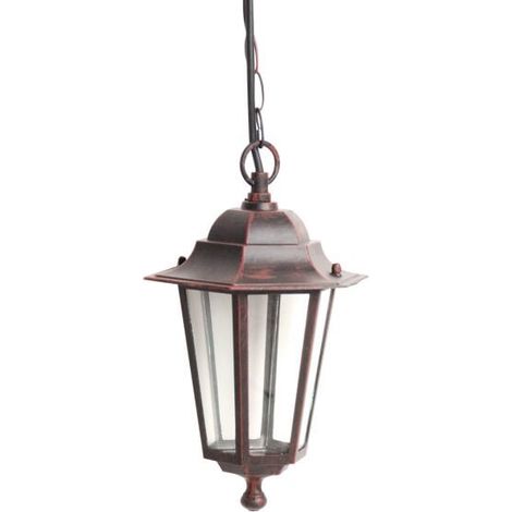 Suspension Extérieure 60W max E27 Fonte Rouille LOAN