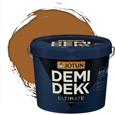 Peinture Bois - DEMI DEKK ULTIMATE - Satinée - RAL 8001 - 3L (1/2)
