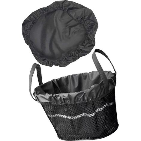 Sacoche de panier avant et housse de pluie imperméables pour scooter de mobilité, noir, gris, bleu (1/5)