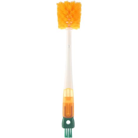 Multifunctional Cup Brush Robust Soft Bristles Non Slip Long Handle Cleaning Brush for Lid Straw (1/5)