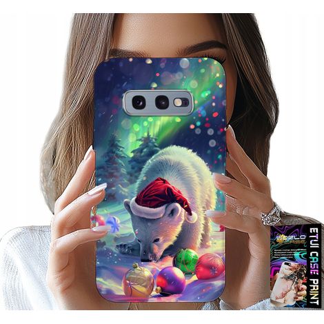 Custodia per Samsung Galaxy S10E - Custodia con orsetti e palline di Natale + lamina (1/5)