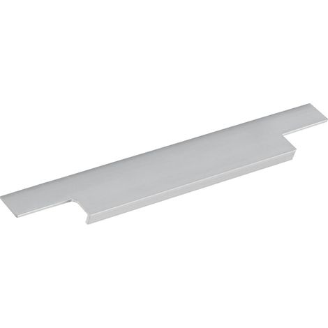 Barre de poignée Longueur 795 mm, effet aluminium et acier inoxydable