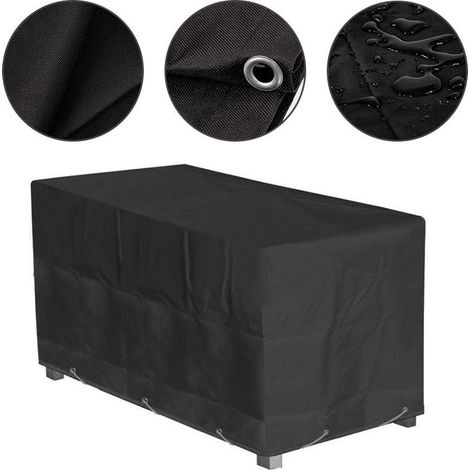 VURAHOME -Housse de protection indéchirable pour barbecue 16010065cm pour les meubles de jardin - noir (1/5)